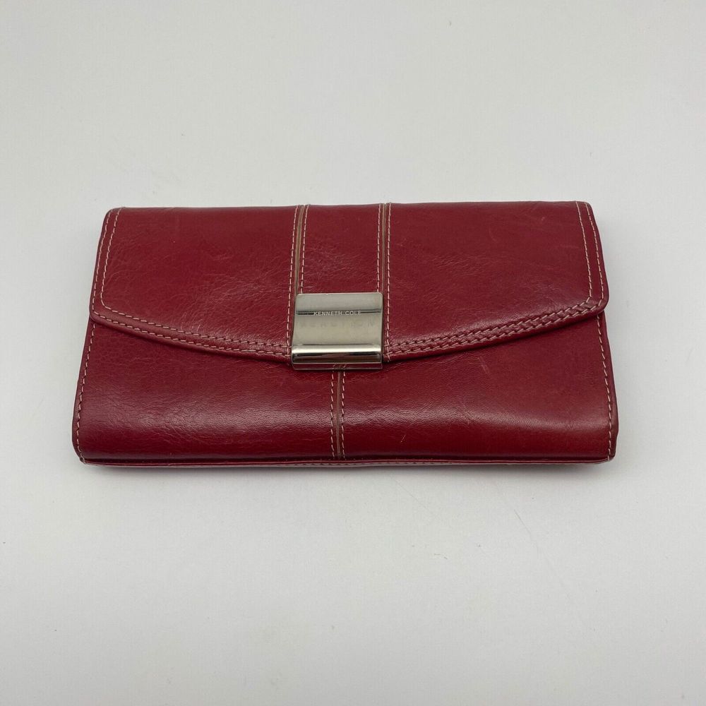 Kenneth Cole Reaction‎ Womens Wallet Clutch Red